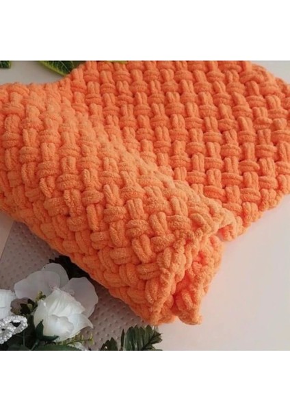 Puffy El Örgüsü Bebek Battaniyesi