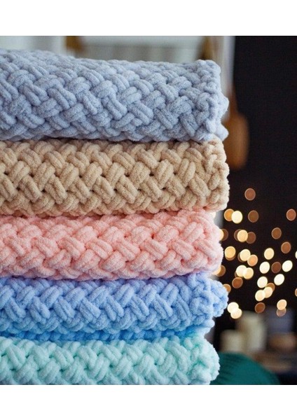 Puffy El Örgüsü Bebek Battaniyesi