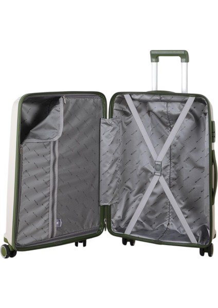 Polipropilen 3'lü Valiz Seti Büyük & Orta & Makyaj V305 indirimleri