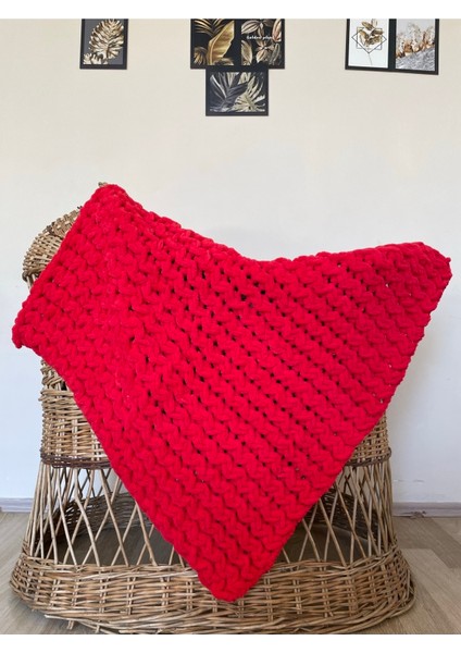 Puffy El Örgüsü Bebek Battaniyesi