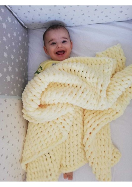 Puffy El Örgü Bebek Battaniye