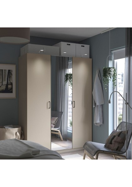 Pax Gardırop, Bej-Aynalı Cam, 150X60X201 cm fiyatları