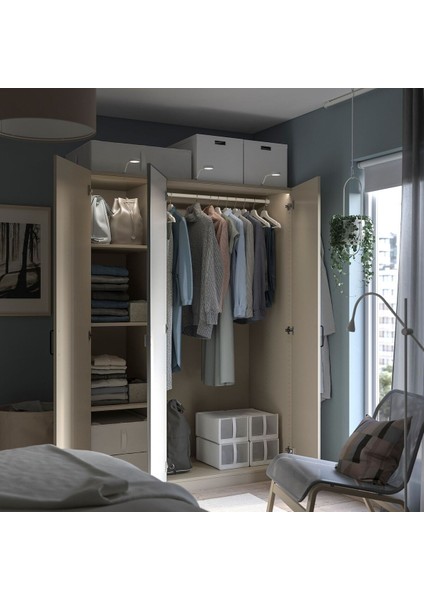 Pax Gardırop, Bej-Aynalı Cam, 150X60X201 cm modelleri