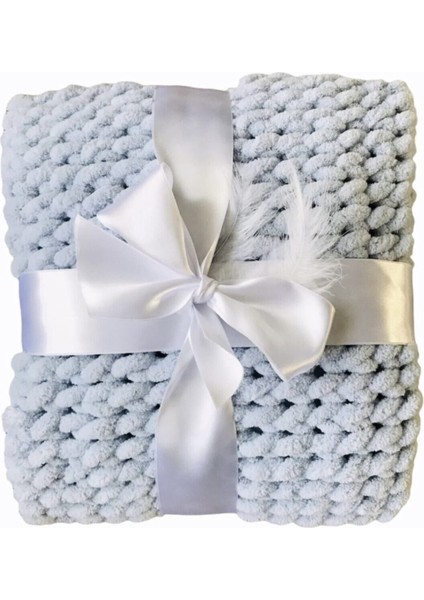 Puffy El Örgüsü Çok Amaçlı Wellsoft Bebek Battaniye Grı fırsatları