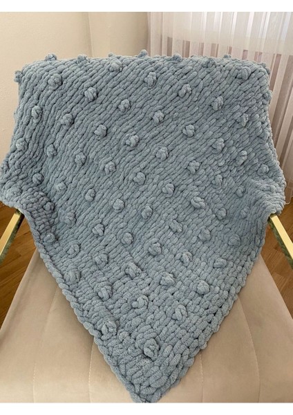 Alize El Örgüsü Ponponlu Bebek Battaniyesi modelleri