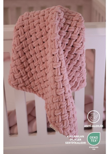 Bebek Puffy Battanıye Antialerjik-Pudra Pembe