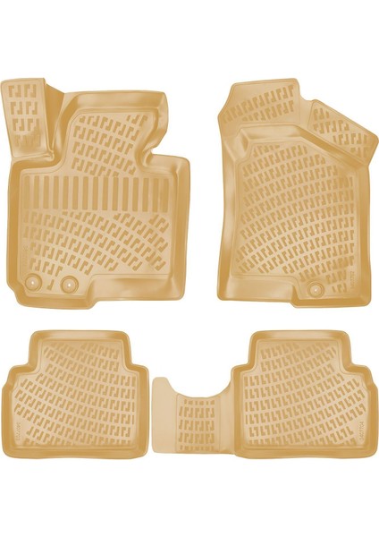 Rizline Hyundai İX35 2009-2015 Ile Uyumlu 3D Havuzlu Paspas Bej