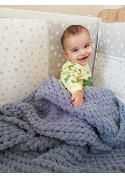 Puffy El Örgü Bebek Battaniye