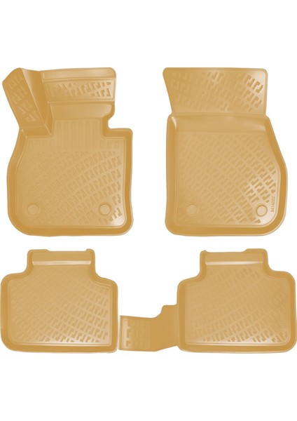 Rizline Bmw X2 F39 2018-2022 Ile Uyumlu 3D Havuzlu Paspas Bej