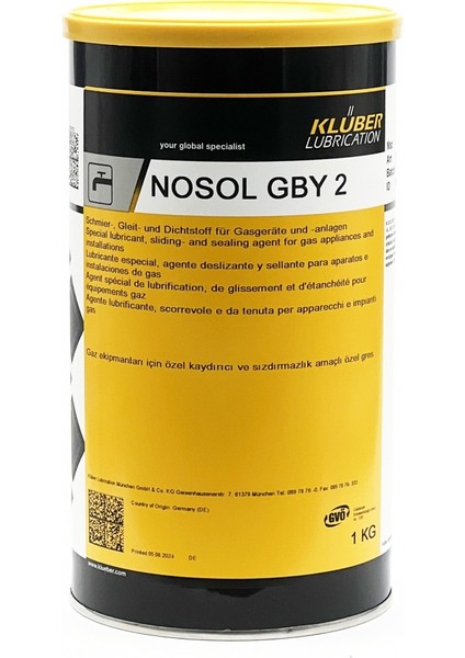 Nosol Gby 2 Özel Sentetik Yağlama Gresi 1kg