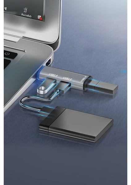 Büro Ev Ofis Cihazları Için Usbc-1xusb3.0 2xusb2.0 Hub fiyatları
