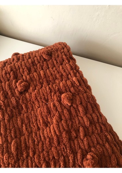 Örgü Bebek Battaniyesi - Puffy Ponponlu Battaniye modelleri