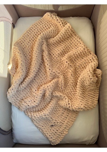 /puffy El Örgüsü Bebek Battaniyesi Bal Köpüğü 100*100 modelleri