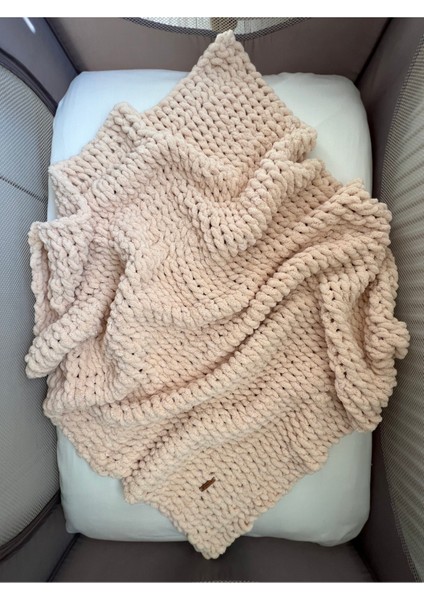 /puffy El Örgüsü Bebek Battaniyesi Bal Köpüğü 100*100 fırsatları