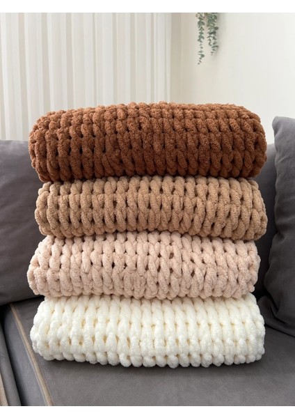 /puffy El Örgüsü Bebek Battaniyesi Bal Köpüğü 100*100