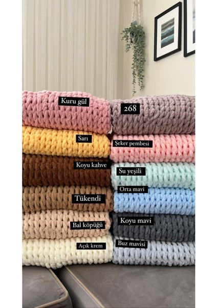 Alize Puffy El Örgüsü Bebek Çocuk Battaniyesi Pembe