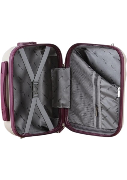 Polipropilen 3'lü Valiz Seti Büyük & Orta & Makyaj V305