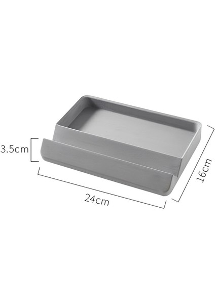 Beton Takı ve Kozmetik Organizer | Küçük Eşya ve Dekoratif Banyo Düzenleyici 16X24X3,5 cm fırsatları