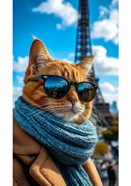 Beyefendi Kedi V2 Ev Duvar Salon Güzellik Salonu Ofis Dükkan Dekarasyon Kanvas Tablo fiyatları
