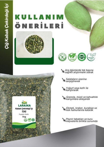 Kabak Çekirdeği Içi Çiğ 1kg- Raw Pumpkin Seeds modelleri