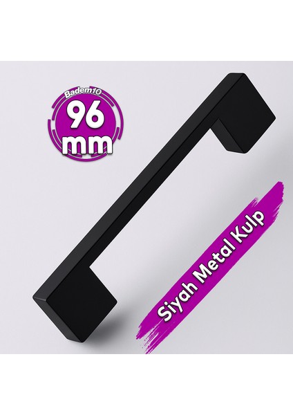 Siyah Metal Mutfak Mobilya Çekmece Mutfak Dolap Dolabı Kulp Kapak Kulbu Kulp 96 mm 9.6 cm indirimleri
