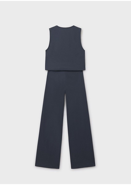 7582-11 Kız Çocuk Lacivert Yelekli Takım fiyatları