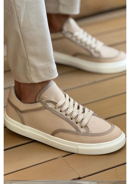 ZR-2505 Casual Keten Günlük Erkek Ayakkabı Bej fiyatları
