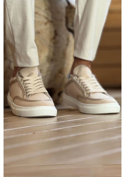 ZR-2505 Casual Keten Günlük Erkek Ayakkabı Bej fırsatları