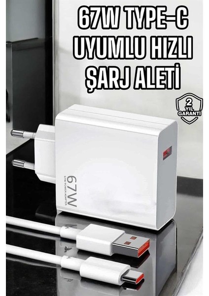 Şarj Aleti Turbo Hızlı 67W Type-C Hızlı Şarj fiyatları