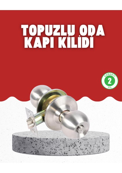 Estetik Güvenli Topuzlu Kapı Kilidi