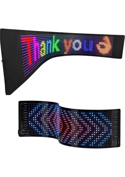 Kumandalı App Kontrollü LED Ekran 16X192 Pixel LED Matrix Araç Camı Yazısı modelleri