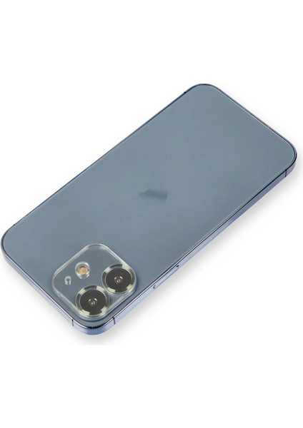 Bfs iPhone 12 Mini Metal Kamera Lens Koruma Cam - Koyu Yeşil