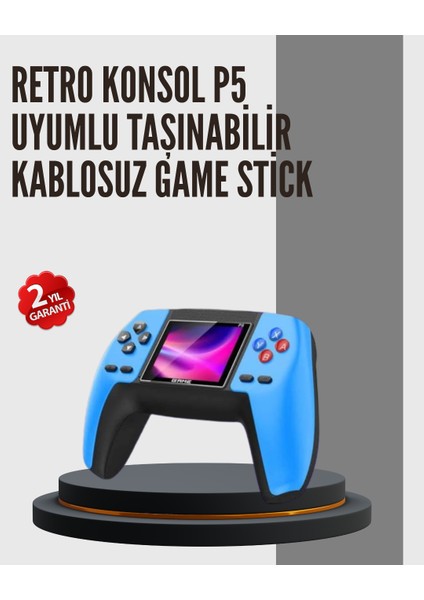 Nostaljik Mini Gamepad | 520 Hazır Oyun, Tak ve Oyna