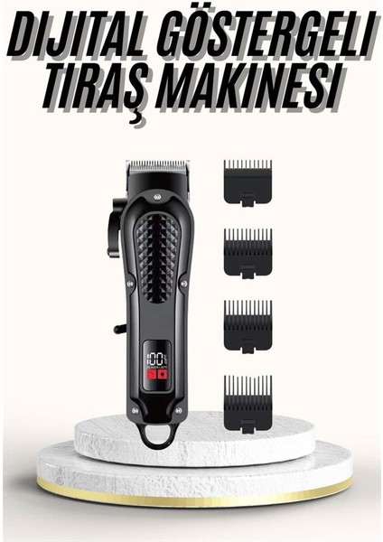 Saç Kesme Aleti Dijital Saç Sakal Tıraş Makinesi Dijital Göstergeli fiyatları