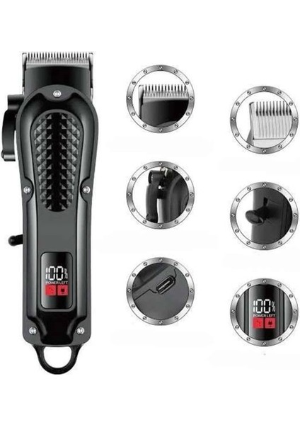 Saç Kesme Aleti Dijital Saç Sakal Tıraş Makinesi Dijital Göstergeli indirimleri
