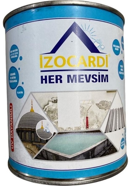 Izocardi Her Mevsim Şeffaf Su Yalıtım Sıvısı 1 kg