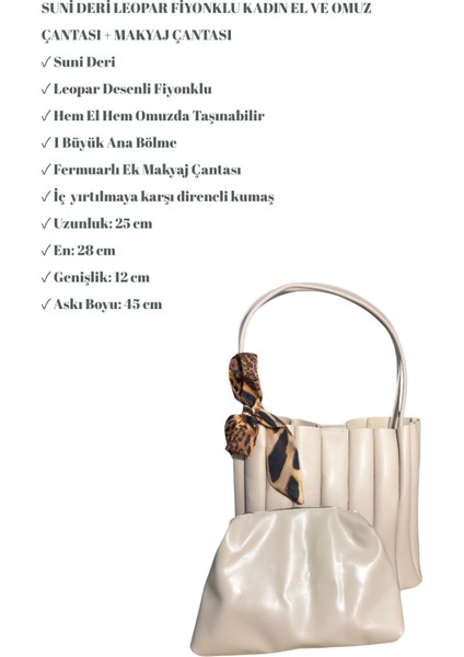 Şık Pliseli Krem 2’li Çanta Seti – Katlanabilir Omuz Çantası ve Mini Çantası fiyatları