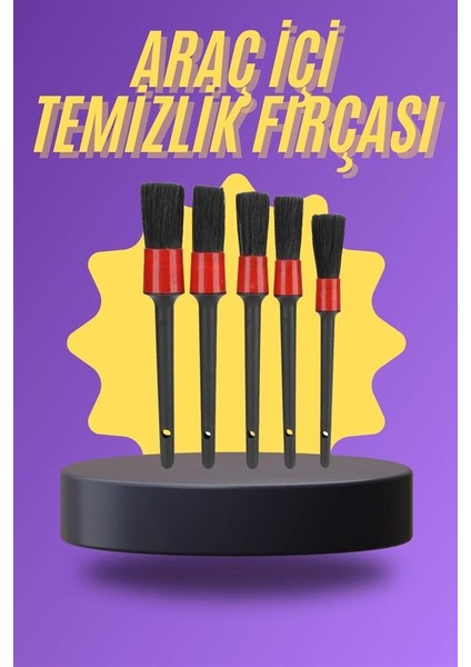 5 Parça Araç Içi Temizlik Fırçası Araç Içi-Dışı Temizleme Fırça Seti fiyatları