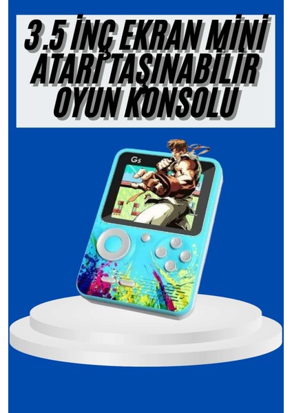 Çocuklara Özel 4K Hd Retro Oyun Konsol El Atari Taşınabilir 500 Oyunlu