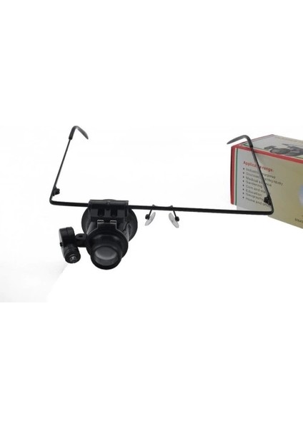 Gözlük Model 20X16MM Optik Lens LED Işık Monoküler Büyüteç indirimleri
