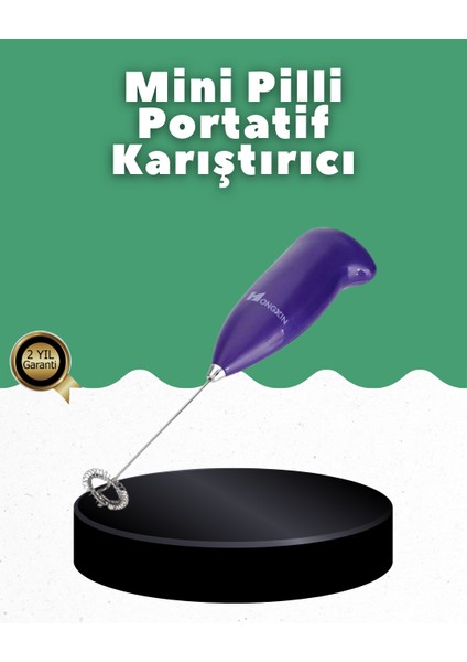 El Tipi Pratik Mikser – Kahve, Süt, Bebek Maması ve Yumurta Çırpıcı