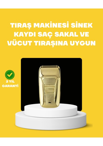 Profesyonel Kuru Kullanım Sakal Tıraş Makinesi Çift Başlıklı