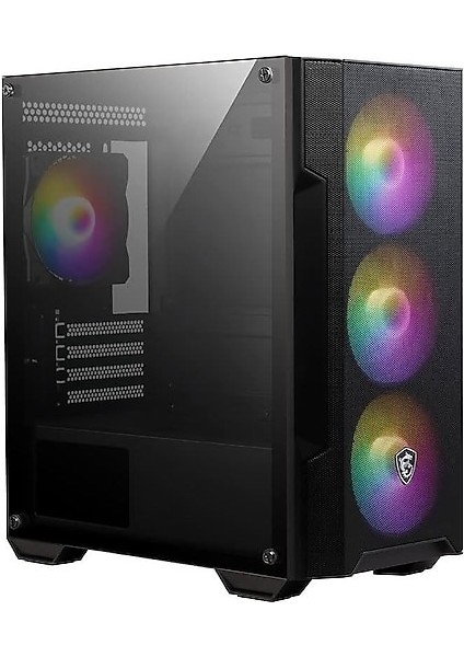 Msı Mag Forge M100A 600W 80+ Akrilik Yan Panel 3X120MM 1X120MM Auto Rgb Fan Matx Gaming Bilgisayar Kasası
