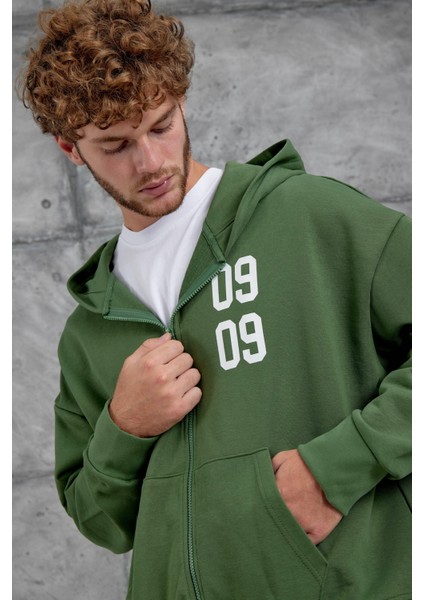 Yeşil 0909 Baskılı Oversize Eşofman Takımı fiyatları