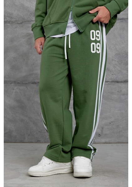 Yeşil 0909 Baskılı Oversize Eşofman Takımı modelleri