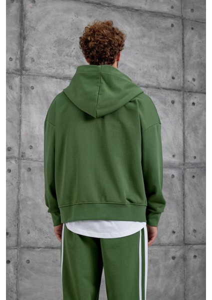 Yeşil 0909 Baskılı Oversize Eşofman Takımı indirimleri