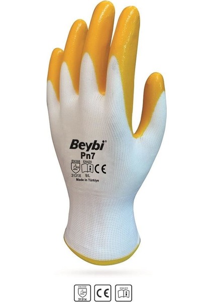 Pn7 No:9 Sarı Nitril Eldiven