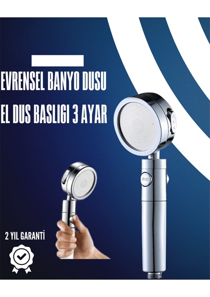 Dayanıklı ve Ergonomik Tasarımlı Ayarlanabilir El Duş Başlığı
