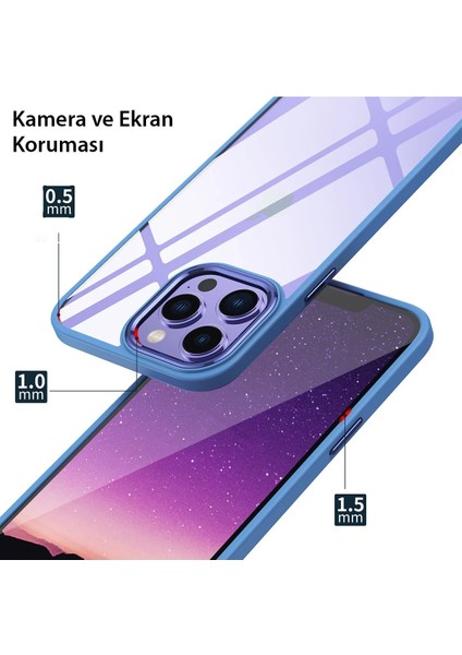 Bfs iPhone 13 Pro Max Kılıf Power Silikon - Mor