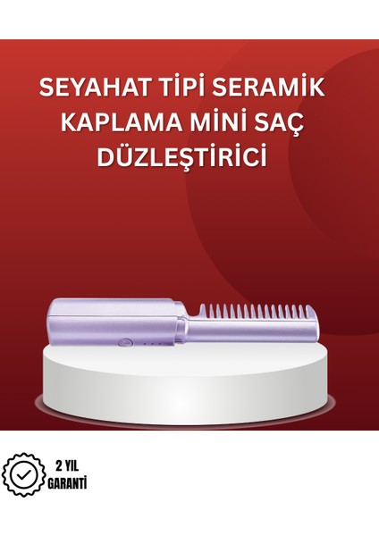 Zengezur Isıtmalı Saç Düzleştirici Fırça – Kablosuz ve Hafif Tasarım